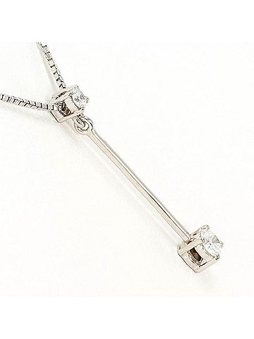Unbranded PT850 Platinum Necklace with 0.20ct Diamond, Total Weight 3.4g, 40cm, Like New Condition (view 2)