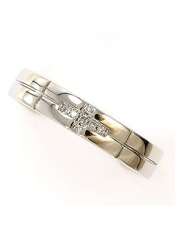 Unbranded PT900 Platinum Ring with 0.03ct Diamond, Total Weight 4.6g, Like New Condition. (view 1)