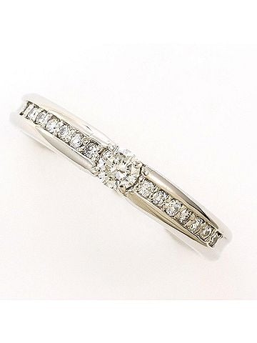 Unbranded PT900 Platinum Ring with 0.23ct Diamond, Total Weight 5.2g, Like New Condition. (view 1)