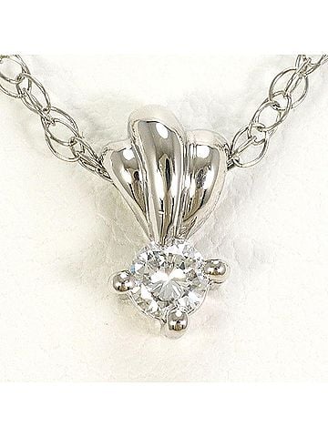 Unbranded PT900 Platinum / PT850 Necklace with 0.080ct Diamond, Total Weight 1.9g, 40cm, Like New Condition (view 1)