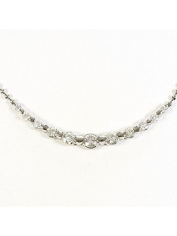Unbranded PT850 Platinum Necklace with 1.00ct Diamond, Certificate of Authenticity Included, Total Weight 6.7g, 41cm, Like New Condition (view 1)