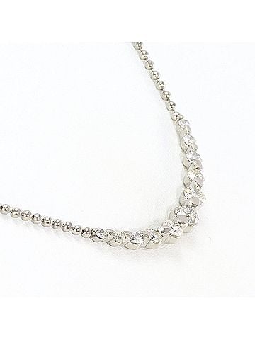 Unbranded PT850 Platinum Necklace with 1.00ct Diamond, Certificate of Authenticity Included, Total Weight 6.7g, 41cm, Like New Condition (view 2)