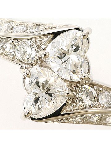 Unbranded PT900 Platinum Ring, 1 Diamond (0.323ct) and 0.327ct, with Appraisal Certificate, Total Weight 4.8g, Like New Condition. (view 2)