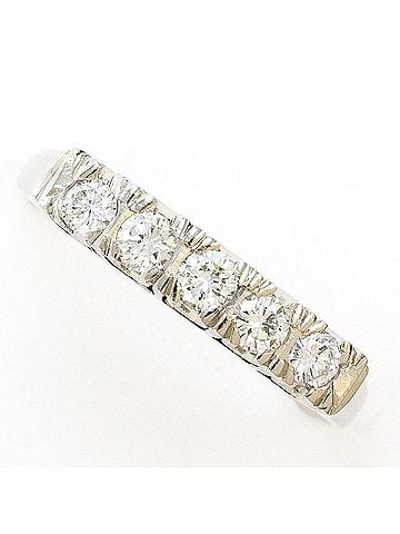 Unbranded PT850 Platinum Ring with 0.28ct Diamond, Total Weight 2.8g, Like New Condition. (view 1)