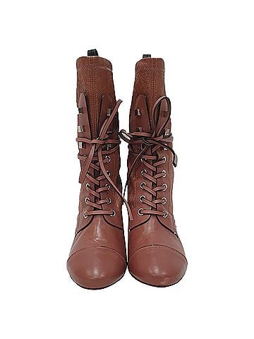 Stuart Weitzman  Stuart Weitzman Veruka Lace-Up Ankle Boots in Rose Pink Leather (view 2)