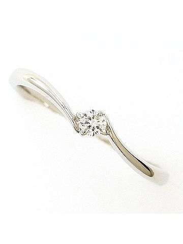 Unbranded PT900 Platinum Ring with 0.06ct Diamond, Total Weight 1.9g, Like New Condition. (view 1)