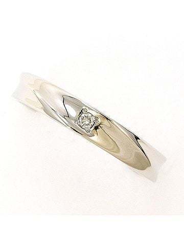 Unbranded PT900 Platinum Ring with 0.02ct Diamond, Total Weight 4.4g, Like New Condition. (view 1)