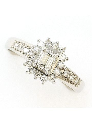 Unbranded PT850 Platinum Ring with 0.17ct and 0.22ct Diamonds, Total Weight 3.6g, Like New Condition. (view 1)