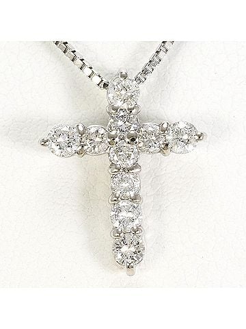 Unbranded PT900 Platinum / PT850 Necklace with 0.50ct Diamond, Total Weight 4.6g, 40cm, Like New Condition (view 1)