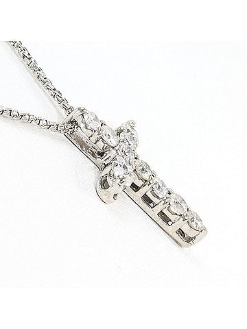Unbranded K10 10K WG White Gold Necklace with 0.30ct Diamond, Total Weight 2.1g, 45cm, Like New Condition (view 2)