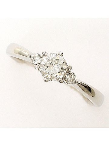 Unbranded PT900 Platinum Ring, 1 Diamond (0.375ct) and 0.07ct (SI2 clarity), with Certificate of Authenticity, Total Weight 2.9g, Like New Condition. (view 1)
