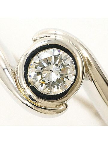 Unbranded PT900 Platinum Ring with 0.21ct Diamond (SI1 Clarity), Certified, Total Weight 6.0g, Like New Condition. (view 2)