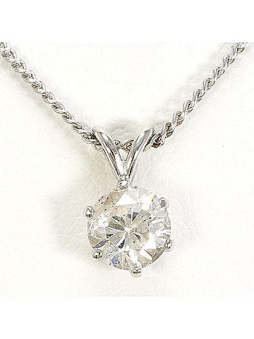 Unbranded PT900 Platinum / PT850 Necklace with 0.66ct Diamond (I1 clarity), Certificate of Authenticity, Total Weight 3.5g, 40cm Length, Like New Condition. (view 1)