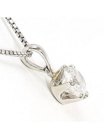 Unbranded PT900 Platinum / PT850 Necklace with 1.216ct Diamond, Certificate of Authenticity, Total Weight 5.1g, 40cm Length, Like New Condition (view 2)