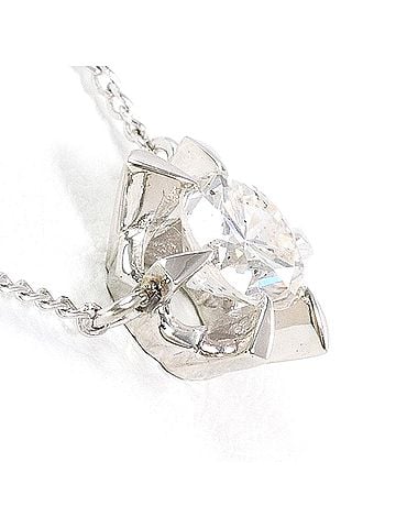 Unbranded PT850 Platinum Necklace with 0.550ct Diamond (I1 clarity), Certificate of Authenticity, Total Weight 2.3g, 41cm Length, Like New Condition. (view 2)