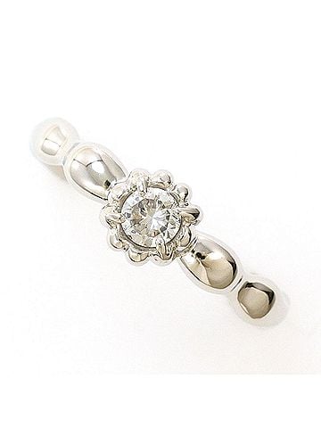 Unbranded PT900 Platinum Ring with 0.15ct Diamond, Total Weight 3.4g, Like New Condition. (view 1)