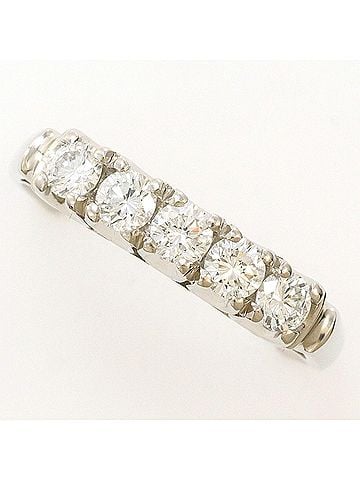 Unbranded PT900 Platinum Ring with 1 Diamond (no carat marking), Certificate of Authenticity, Total Weight 4.7g, Like New Condition. (view 1)