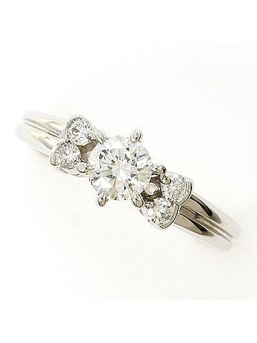 Unbranded PT900 Platinum Ring with 0.312ct Diamond and 0.08ct (SI1 clarity), Certified, Total Weight 3.3g, Like New Condition. (view 1)