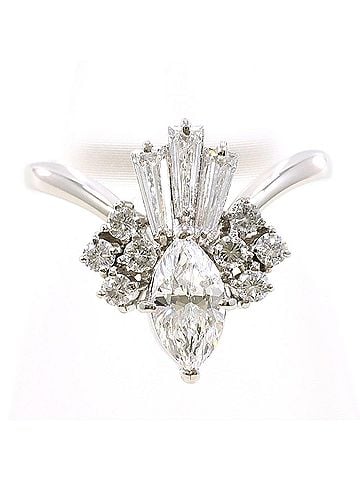 Unbranded PT900 Platinum Ring with 0.47 ct Diamond (no carat marking), VS1 clarity, Certificate of Authenticity, Total Weight 5.2g, Like New Condition. (view 1)