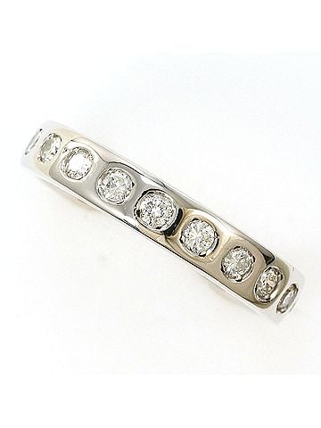 Unbranded PT900 Platinum Ring with 1 Diamond (0.50ct), Certificate of Authenticity, Total Weight 6.8g, Like New Condition. (view 1)