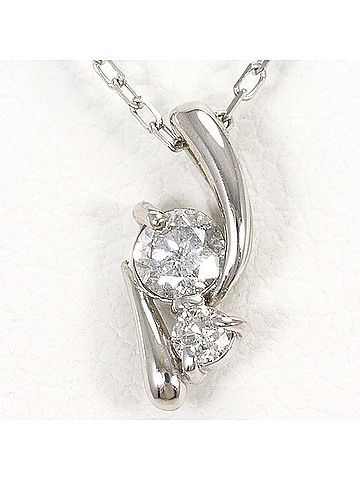 Unbranded K10 10K WG White Gold Necklace with 0.15 ct Diamond, Total Weight 0.8g, 42cm, Like New Condition (view 1)