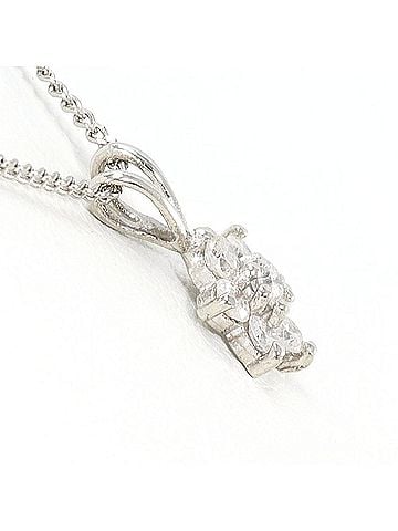 Unbranded PT850 Platinum Necklace with 0.2ct Diamond, Total Weight 1.9g, 40cm, Like New Condition. (view 2)