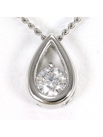 Unbranded PT900 Platinum / PT850 Necklace with 0.07ct Diamond, Total Weight 1.7g, 40cm, Like New Condition. (view 1)