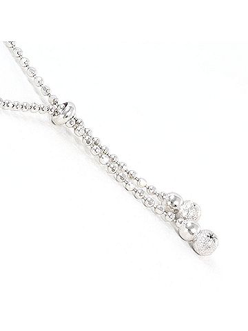 Unbranded 18K (18-karat white gold) necklace, total weight 2.9g, 38cm, like new. (view 2)