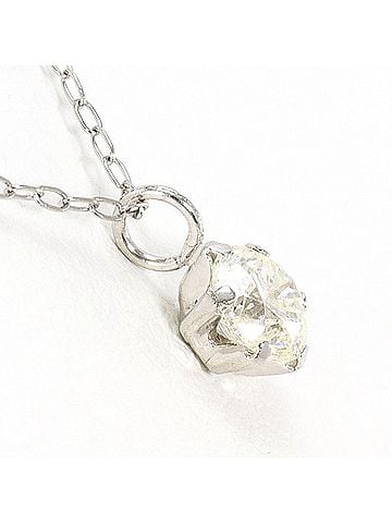 Unbranded PT900 Platinum / PT850 Necklace with 0.30ct Diamond, Total Weight 0.9g, 40cm, Like New Condition (view 2)