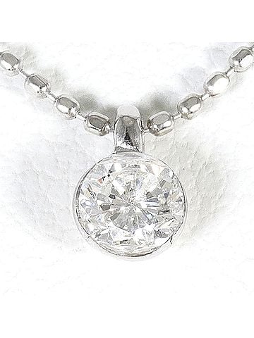 Unbranded PT900 Platinum / PT850 Necklace with 0.20ct Diamond, Total Weight 1.9g, 40cm, Like New Condition (view 1)