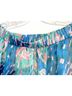 Ted Baker London 100% Polyester Floral Blue Green Swimsuit Cover Up Size S - photo 5