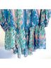 Ted Baker London 100% Polyester Floral Blue Green Swimsuit Cover Up Size S - photo 6