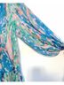 Ted Baker London 100% Polyester Floral Blue Green Swimsuit Cover Up Size S - photo 7