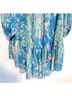 Ted Baker London 100% Polyester Floral Blue Green Swimsuit Cover Up Size S - photo 8