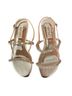Badgley Mischka 100% Leather Silver Sandals Size 6 - photo 1