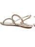 Badgley Mischka 100% Leather Silver Sandals Size 6 - photo 6