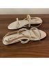 Badgley Mischka 100% Leather Silver Sandals Size 6 - photo 9