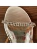 Badgley Mischka 100% Leather Silver Sandals Size 6 - photo 13