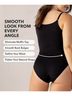 Shapermint 90% Nylon 10% Spandex 100% Cotton Solid Brown Black Tan Bodysuit Size 3X - photo 4