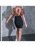 Flying Tomato Solid Gold Black Cocktail Dress Size S - photo 8