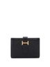 Hermès 100% Leather Black Bearn Card Case Chevre Mysore One size - photo 1