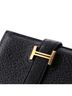 Hermès 100% Leather Black Bearn Card Case Chevre Mysore One size - photo 6