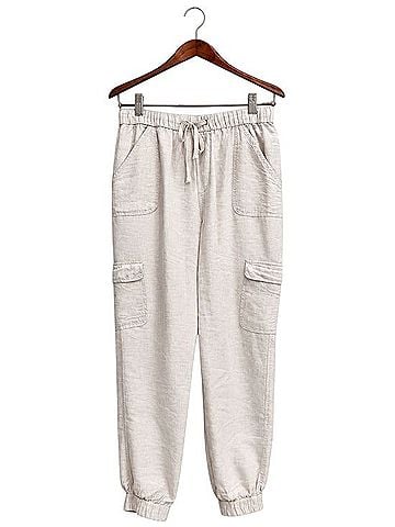 Nicole Miller Jogger Linen Pants (view 1)