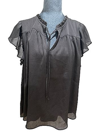 LC Lauren Conrad LC Lauren Conrad Short Sleeve Blouse (view 2)