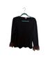 Talbots 100% Cotton Black Brown Long Sleeve Top Size XXL - photo 1
