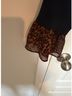 Talbots 100% Cotton Black Brown Long Sleeve Top Size XXL - photo 3