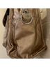 Kipling Gold Leather Shoulder Bag One size - photo 5