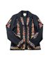 Maeve 100% Cotton 100% Polyester Floral Black Orange Blazer Size 2 - photo 1