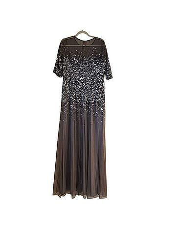 Adrianna Papell Beaded illusion dress Casual Dress (view 2)