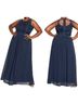 City Chic 100% Polyester 60% Polyester 40% Nylon 100% Polyester Solid Blue Casual Dress Size 18 - photo 7